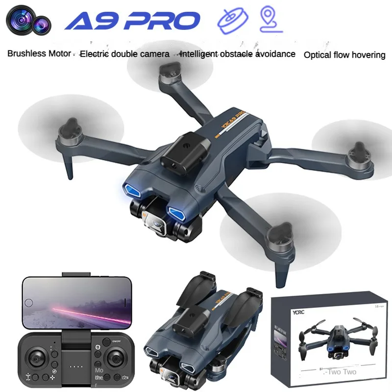 

Drone A9 Brushless Optical Flow Unmanned Aerial Vehicle High Definition Aerial Photography Obstacle Avoidance 4 Axis Aircraft