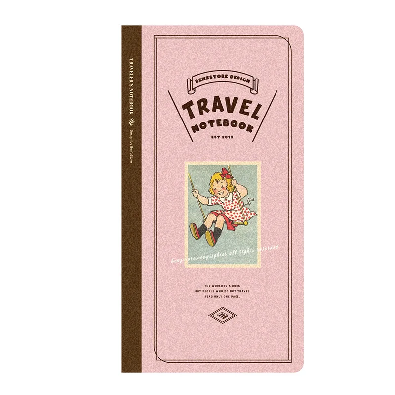 프롬테논 트래블 TN 루즈리프 노트 리필 블랭크 그리드 내지 빈티지 테마 컬러 커버 교체용 속지