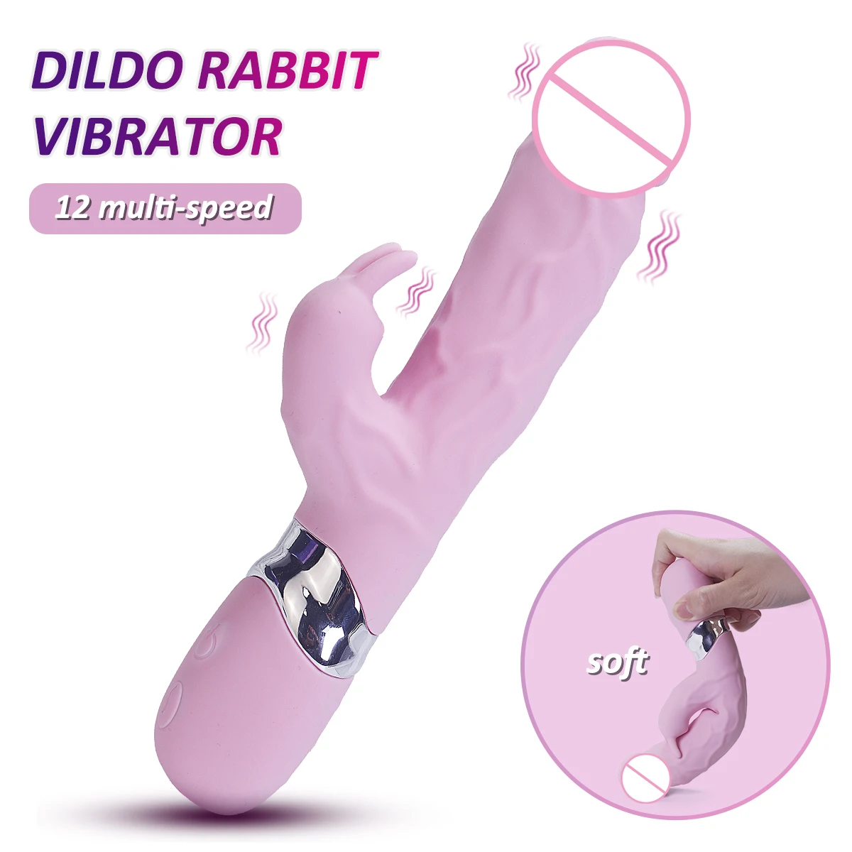 Rabbit Vibrator G spot Dildo Vibrator For Women Waterproof Vagina Clitoris Stimulator Female Masturbation Adult Couples Sex Toys