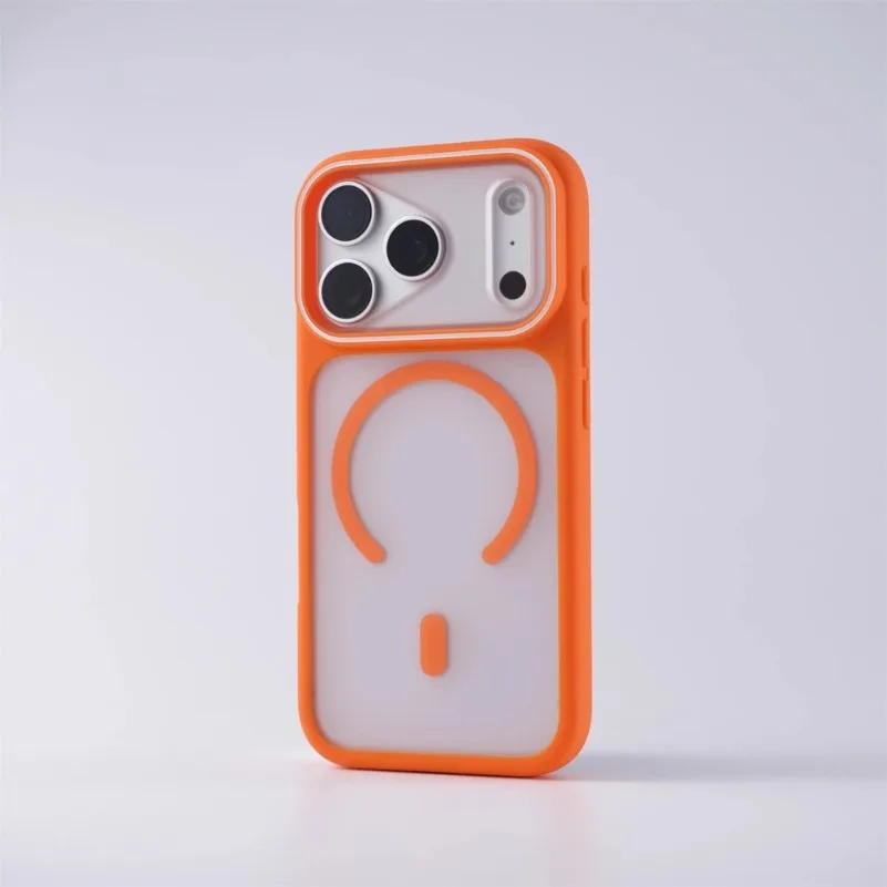 Matte Translucent Magnetic Shockproof Case with Magsafe Compatibility