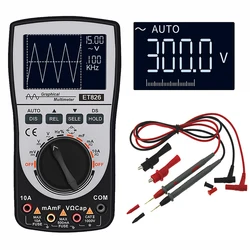 Multimètre à affichage LED avec stylo numérique 10a, testeur de courant de tension DC/AC, Oscilloscope portatif 