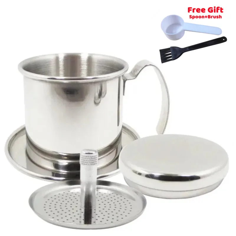 VietnameseCoffeeFilterStainlessSteelDripFilterBrewingPotCoffee