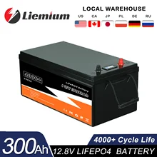 New 12V 24V 48V 100Ah 200Ah 280Ah 300Ah LiFePo4 Battery Pack Lithium Iron Phosphate Batteries Built-in BMS For Solar Boat No Tax