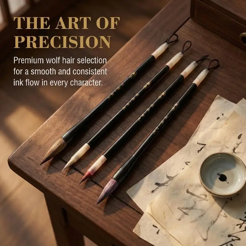 Chinese Traditional Calligraphy Brush Hook Line Calligraphy Brush Pen Art Paint Brush Oil Painting Scriptures Writing Brush - 3