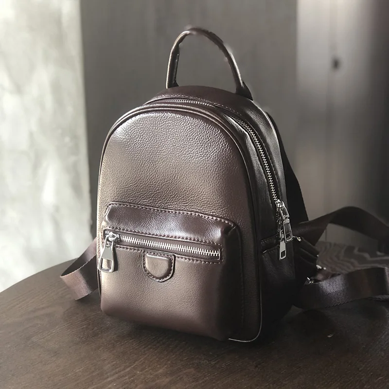 

Genuine leather backpack for women's new 2023 versatile top layer cowhide large capacity small backpack backpack