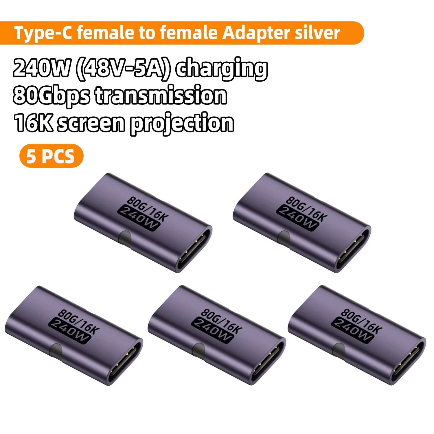 ตัวเลือกสินค้า อะแดปเตอร์ USB4 80Gbps รองรับชาร์จเร็ว 240W