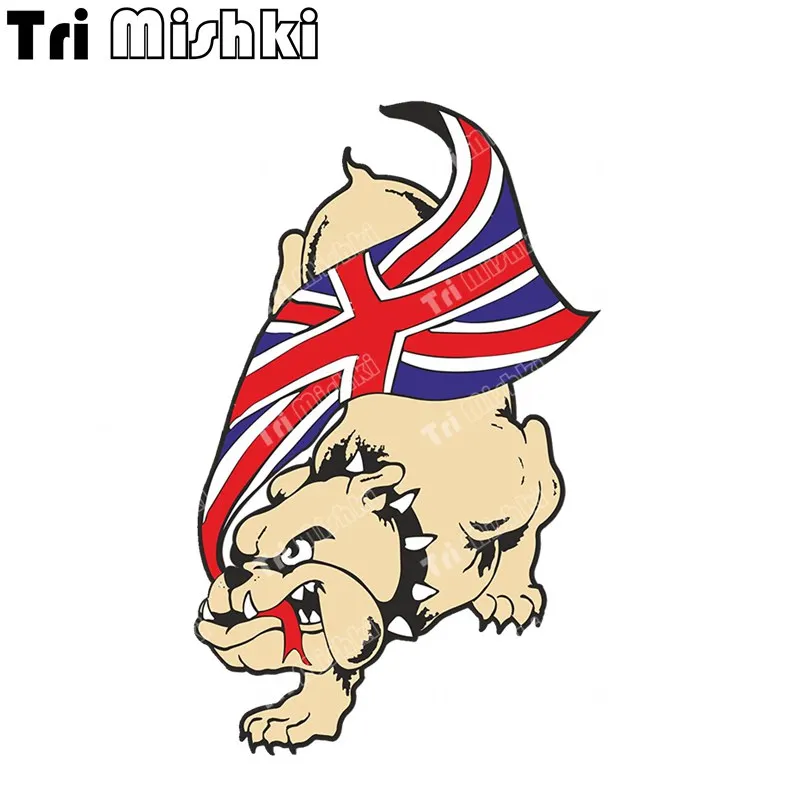 

Наклейки три мишки W1423 с флагом бульдога и Джека, наклейки для мотоциклов, аксессуары, наклейка на автомобиль, грузовик, бампер, наклейка на стену ноутбука