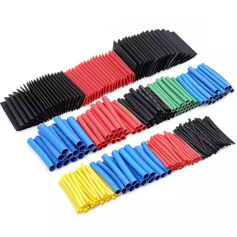 530/560/580/800PCS Heat Shrink Tubing 2:1 Electrical Wire Cable Wrap Assortment Electric Insulation Heat Shrink Tube Kit