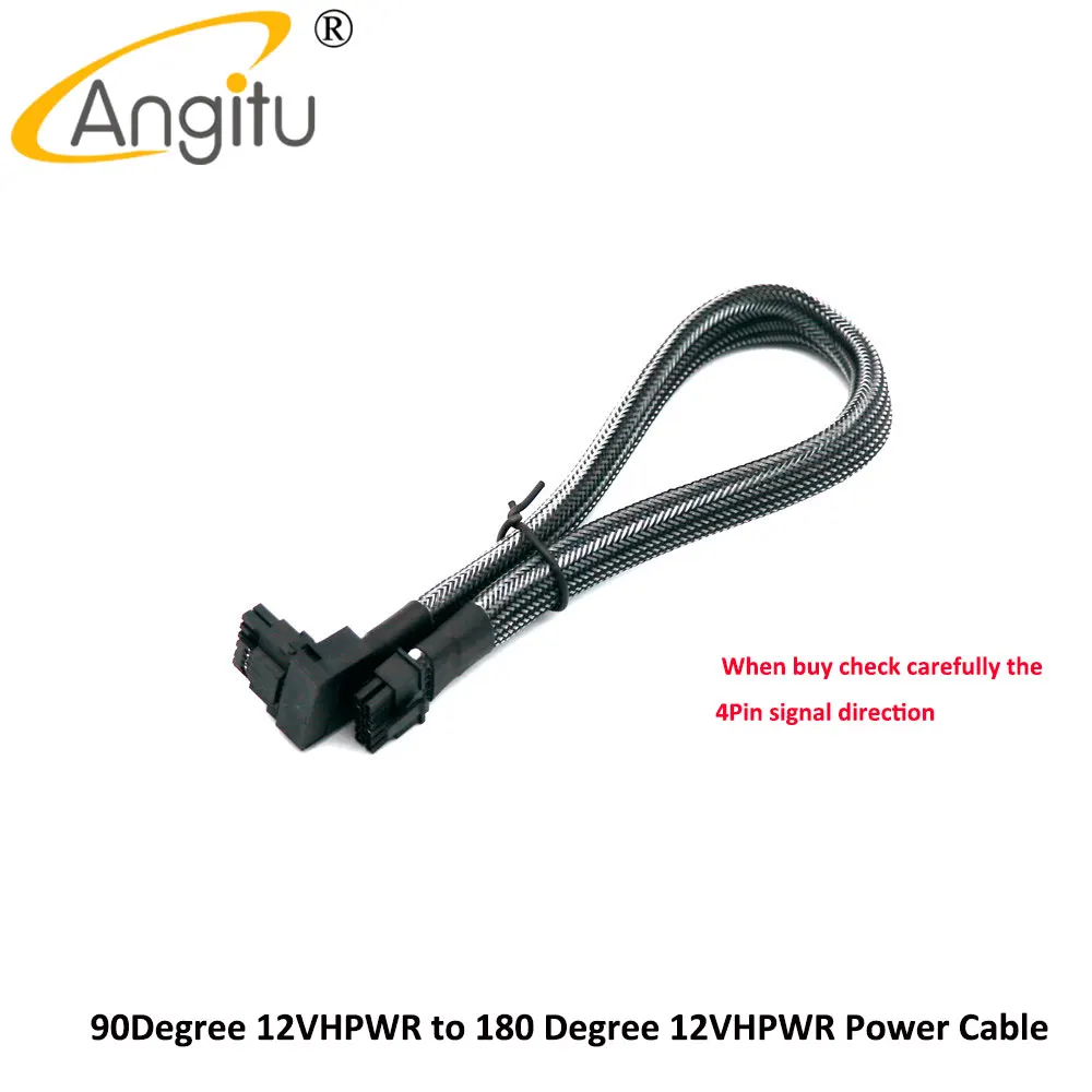 Angitu Premium Cabo de Alimentação Cabo Adaptador para Rtx4080 4090ti 12 Mais 4pin 16pin Pcie 5.0 600w 12vhpwr a 12vhpwr