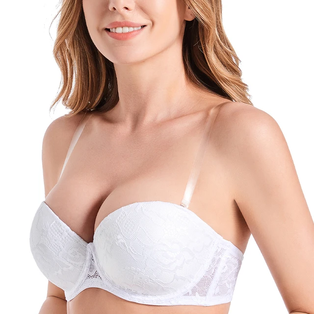 Heavily-Padded Lace Push-Up Bra