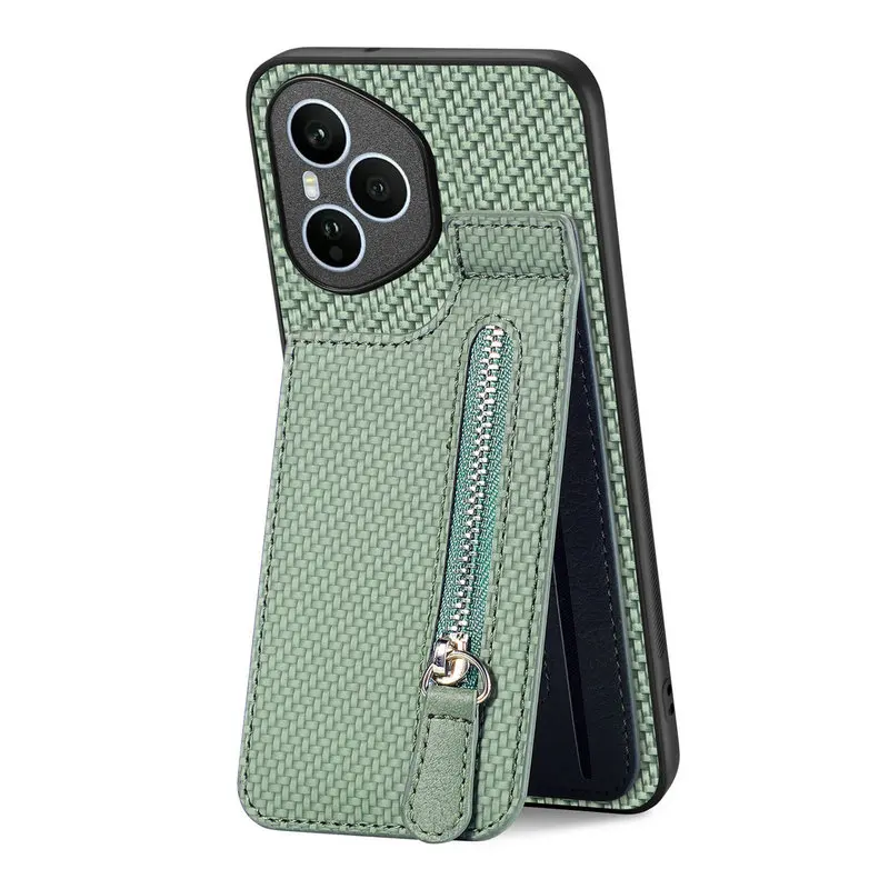 Luxury Zipper Wallet Leather  Back Cover