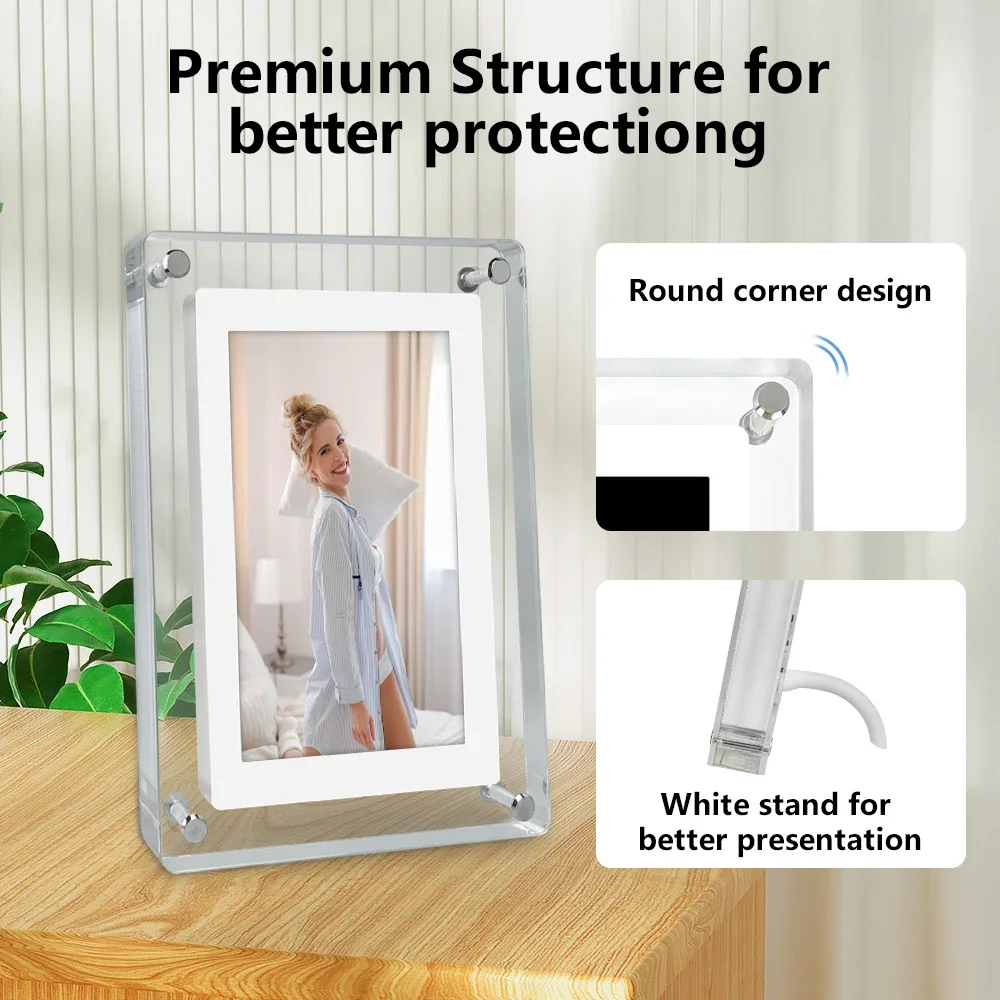 New 5 7 10.1 Inch Digital Video Picture Photo Frame For Gift Acrylic Electronic Frame