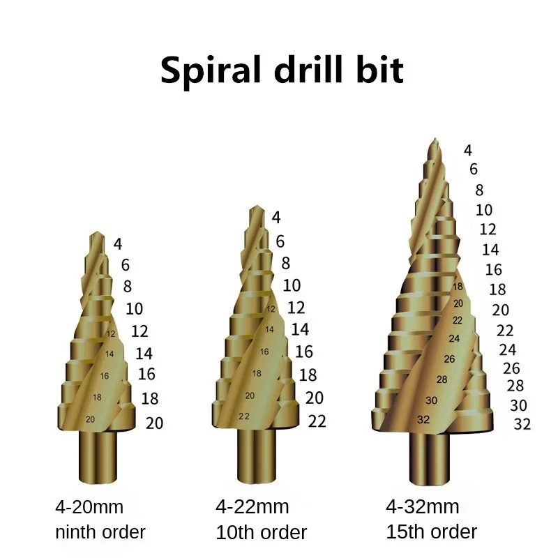 Рисунок 5 - Быстрорежущее ступенчатое сверло с титановым покрытием