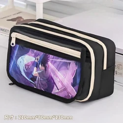 Sleek & Stylish Naruto Uzumaki Anime Pencil Case - Large - Capacity, Multi - Layered, Portable Design - 210X80X130MM (D)