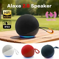 Alaxe Wireless Bluetooth Speaker with 360° Surround Sound IPX4 Waterproof Speaker RGB Lights Portable Subwoofer for Party Travel