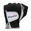 Efunist Golf Glove For Men Non-Slip Patterned Microfiber Black Breathable Left Hand 3D Performance Grip Comfortable Golf Gloves 6