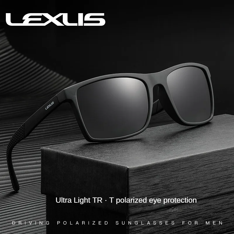 

Classic Fashion Square Polarized Sunglasses LEX Men Vintage Male Sun Glasses Women Stylish Black Outdoor Sports Shades UV400