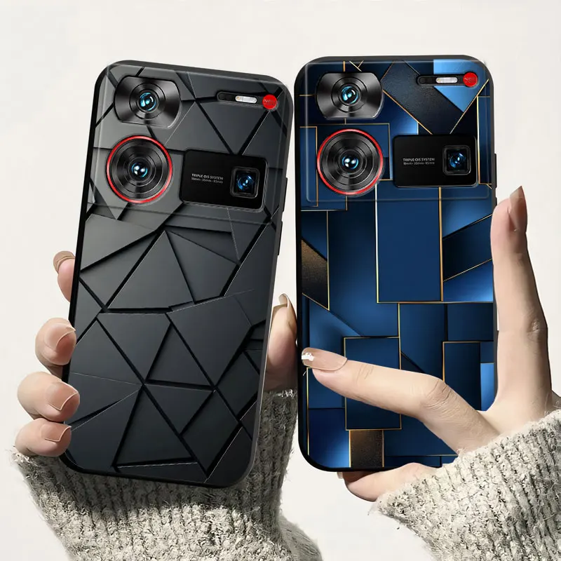 Shockproof Soft Silicone TPU Phone Case with Cat and Dog Design - Back Cover s