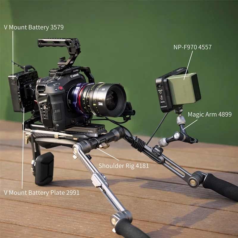 SmallRig Camera Cage Kit for Canon EOS C80 with Top Plate Baseplate Right Side P