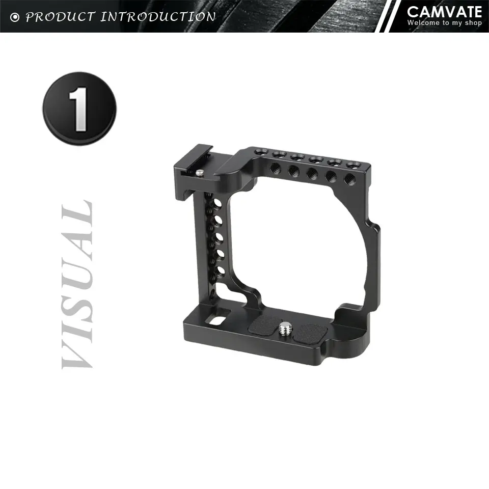 For Sony a1 Cage With Arca-Type Base and Cold Shoe 1/4"-20 Accessory For Sony C