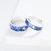 WYEAIIR 925 Sterling Silver Van Gogh Starry Sky Couple Ring Sweet Romantic Gift Resizable Opening Ring For Women Luxury Jewelry 5