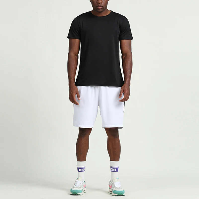 

Quick Dry Men Running T-shirt Fitness Sports Top Gym Training Shirt Breathable Jogging Casual Sportswear