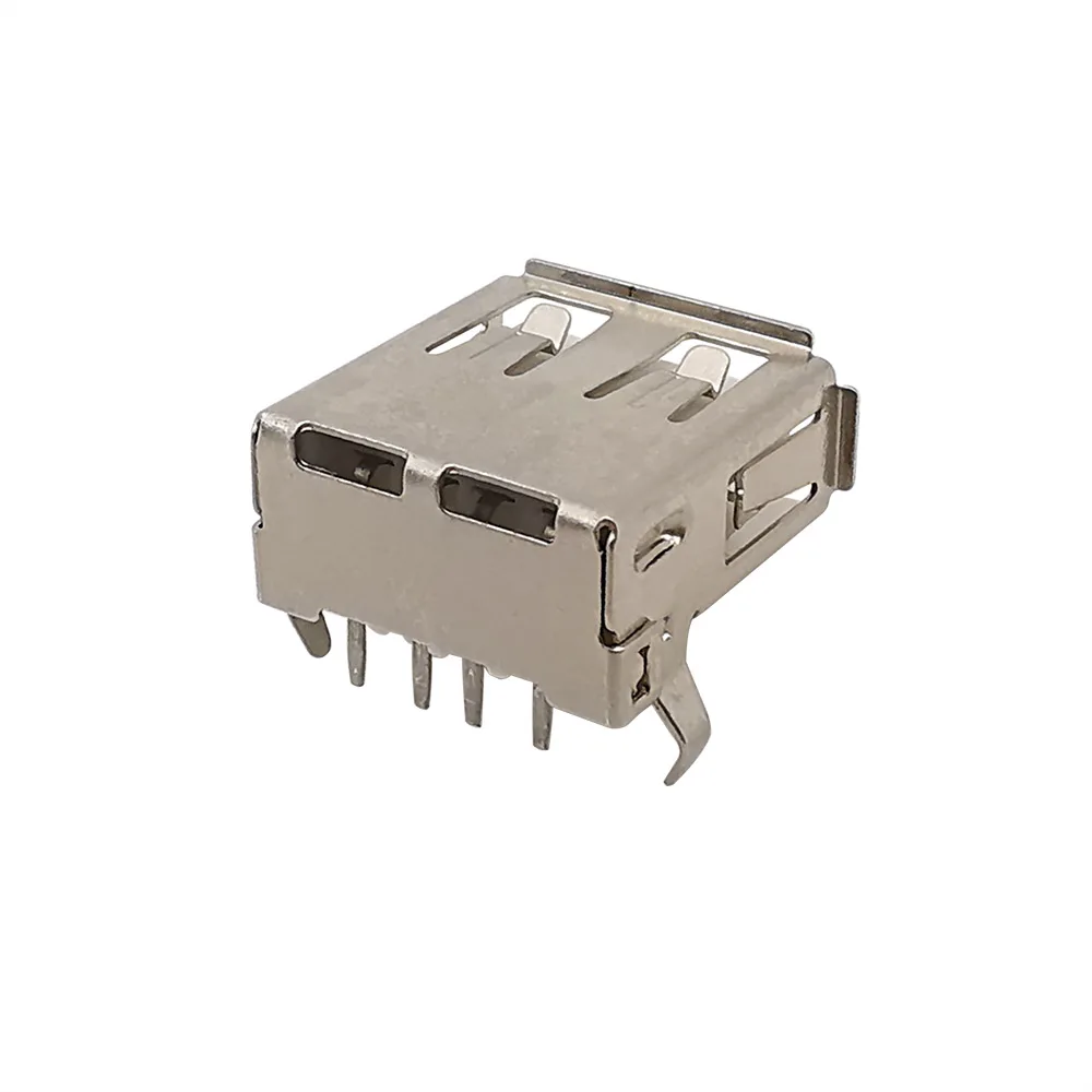 10pz USB 2.0 Tipo A Presa Femmina Porta Connettore 4 Pin DIP 180