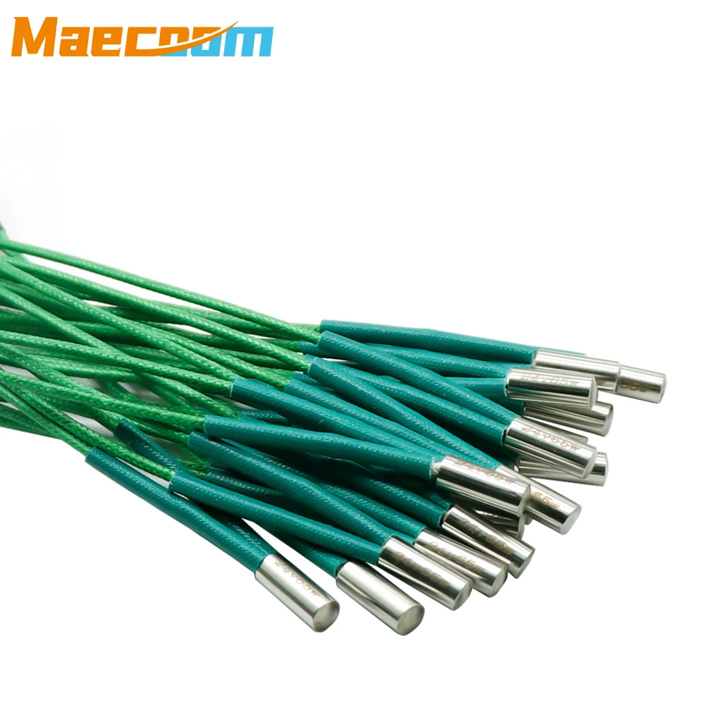 2/5/10pcs 3D 프린터 카트리지 히터 녹색 고전력 24V 65W Φ6×15mm Voron 0.1/1.8/2.4 3D 프린터 부품용 가열 튜브 막대