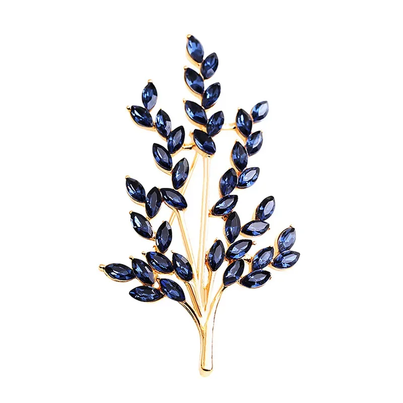 Wheat Ear Flower Crystal Brooches Bouquet Women Brooch Pin Jewelry Accessories wheat brooches flower brooch crystal brooch pin brooches clothing brooch