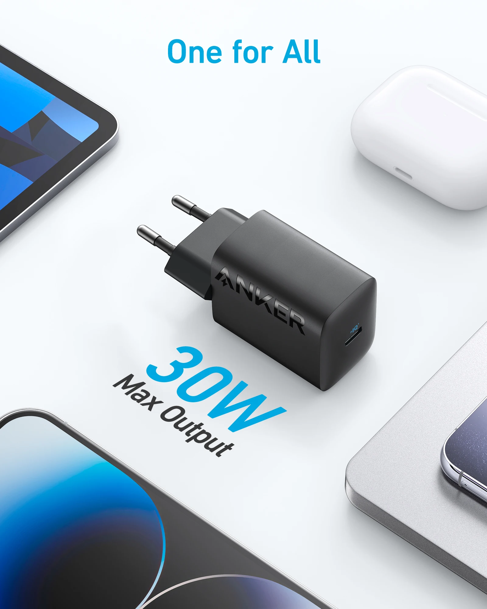 Anker 30w Power Iq 3.0 Usb C Charger  Anker 30w Usb C Wall Charger - Usb C  Charger - Aliexpress