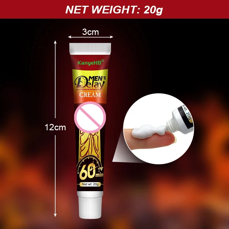 Sex Delay Cream For Man Anti Premature Ejaculation Prolong 60 Minutes Reduce Sensitivity Ointment 1Pcs penis enlargement ointment sex delay cream