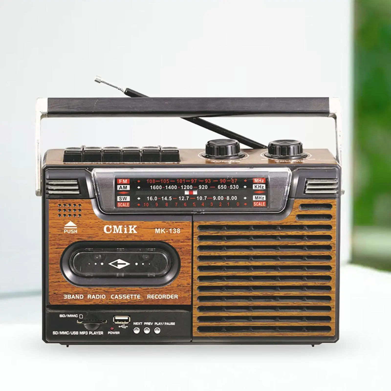 Cassette Player Stereo Sound Portable Gifts Easy to Use Multifunctional Cassette Tape Player for Home Music Language Learning