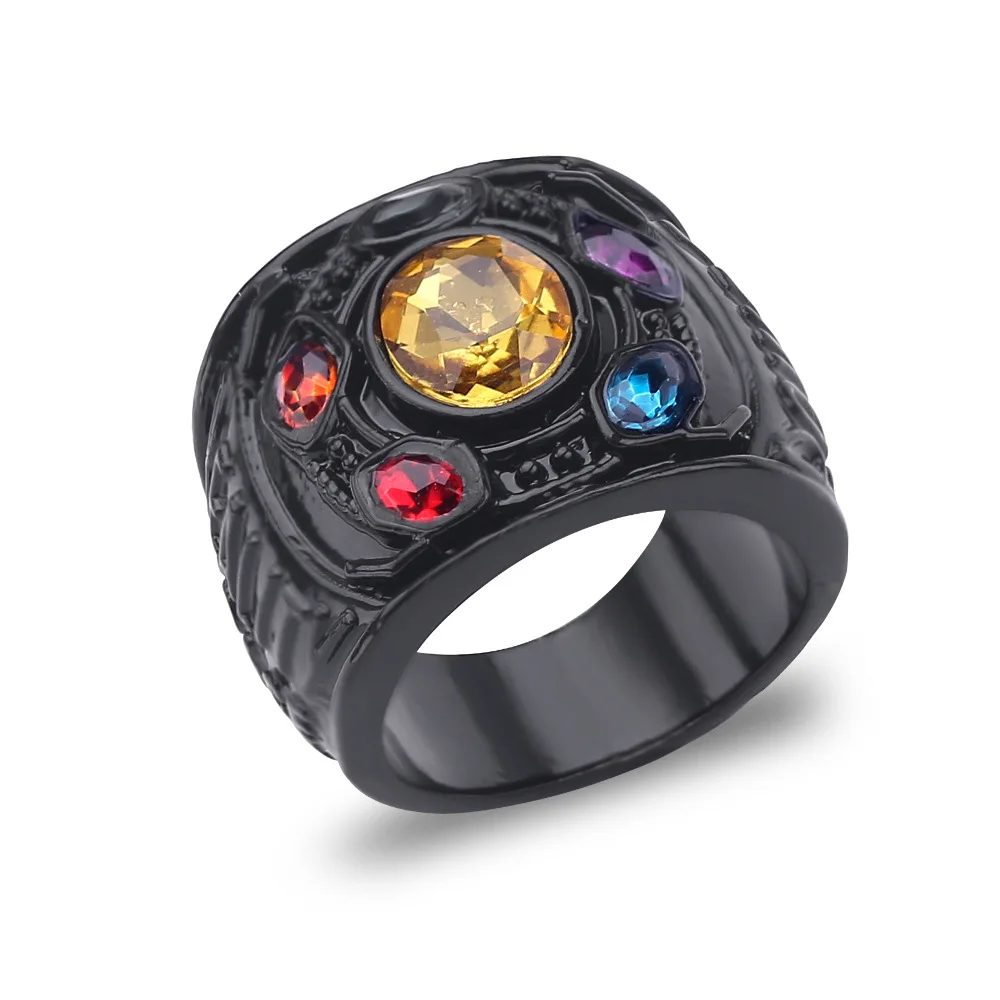 Megin D Acciaio Inossidabile Titanio Vendesi Thano Infinity Gauntle Anelli Vintage Per Uomo Donna Fan Coppia Amici Gioielli Regalo Boho
