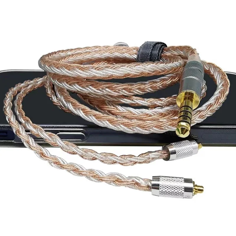 

DIY 16 ядер наушники 0,78 2-контактный кабель 7N OCC серебристый смешанный кабель для наушников MMCX A2DC QDC 3,5/2,5/4,4 мм k712 pro Mini 3-контактный XLR