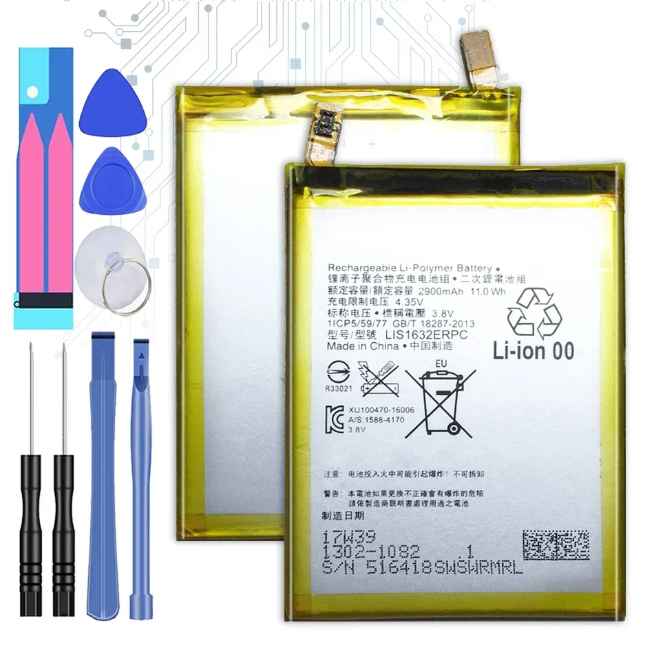

Мобильный телефон Аккумулятор для Sony Xperia XZ Dual Sim F8332 аккумулятор LIS1632ERPC 2900 мАч