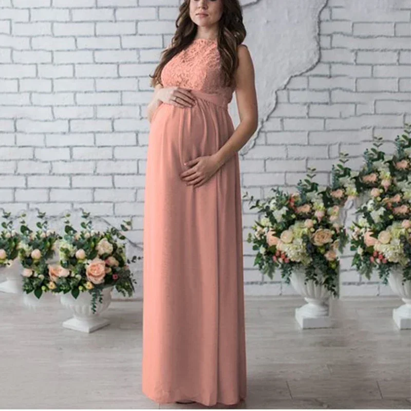 

Maternity Gown Lace Maxi Dresses Women Clothes Photography Pregnancy Dress Maternity Dresses for Photo Shoot Sexy Pregnant Dress