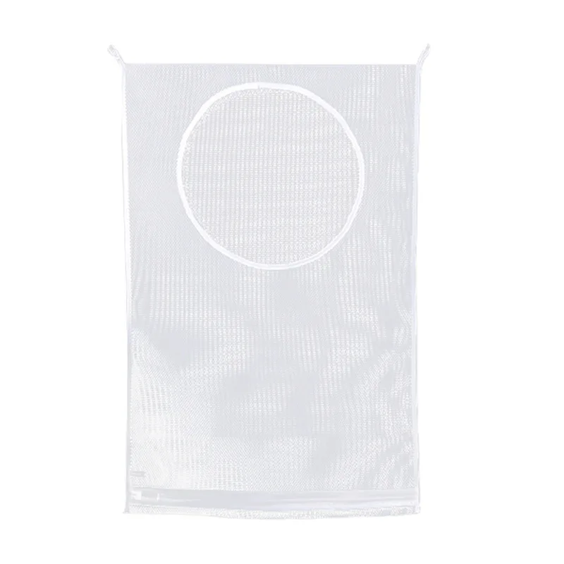 Collapsible Mesh Laundry Basket and Wall-Mounted Storage Organizer