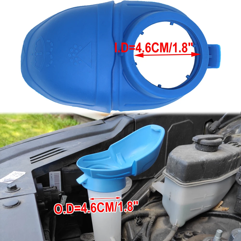 Bouchon De Bouteille Lave-glace Pour Fiat 500, Doblo, Alfa Romeo - Réf. OEM 71740943, Bleu, Remplacement Direct
