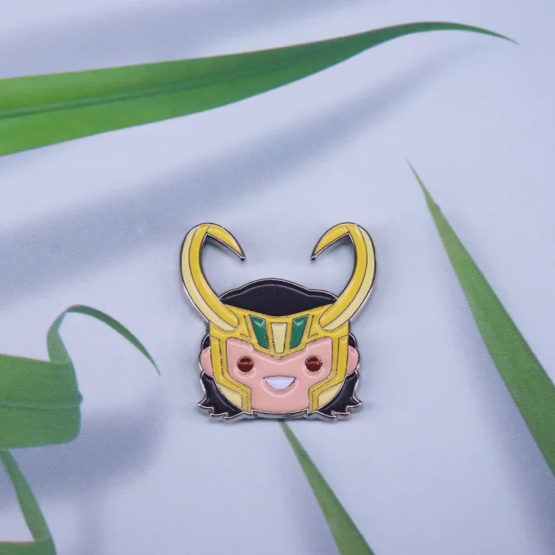 Super Classic Hero Movie Loki Enamel Pin Exquisite Lapel Brooch Badge for Film Fans Jewelry Gift Cosplay Accessories