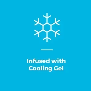 Gel Infused Memory Foam Mattress Topper – Cooling Full Mattress Pad
