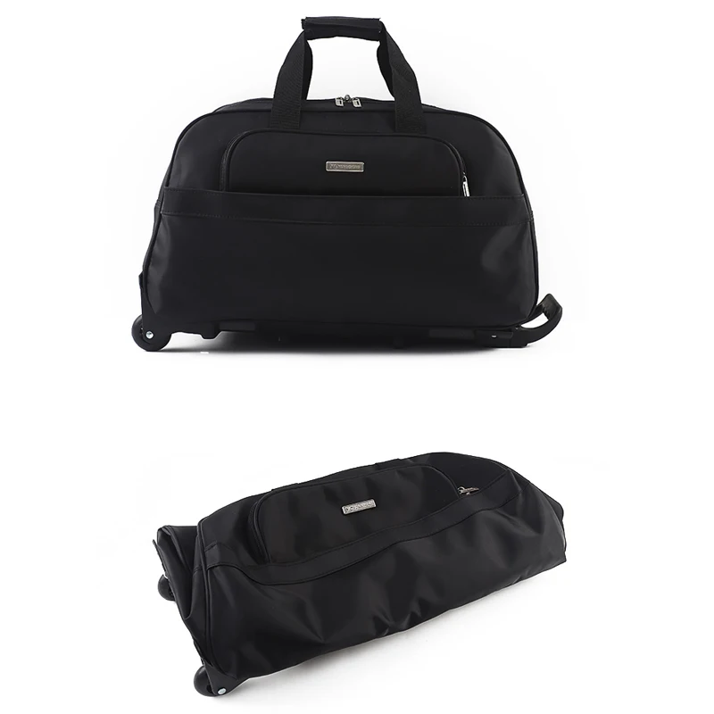 Trolley Bag Portable Waterproof Travel Suitcase Rolling Luggage With Wheels Men Women travel bag pull bar suitcase