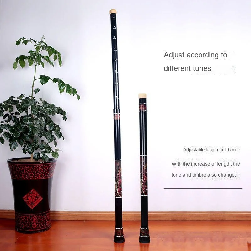 1Pc Australian Traditional Musical Instrument 9 Key Performance Professional Scalable Didgeridoo Sound Healing Yoga Meditation
