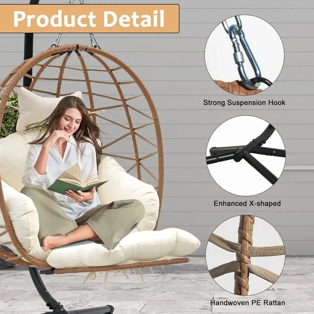 Outdoor Rattan Egg Chair 4