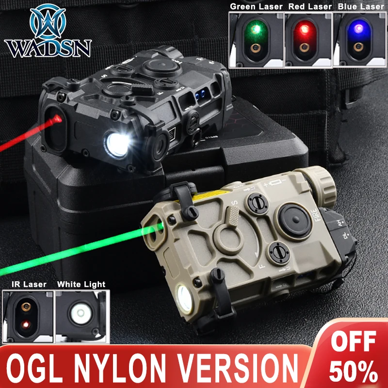 

WADSN Tactical Nylon OGL Laser Red Green Blue IR Aiming Strobe White Light Brightness Zero Adjustment Airsoft Hunting OGL Device