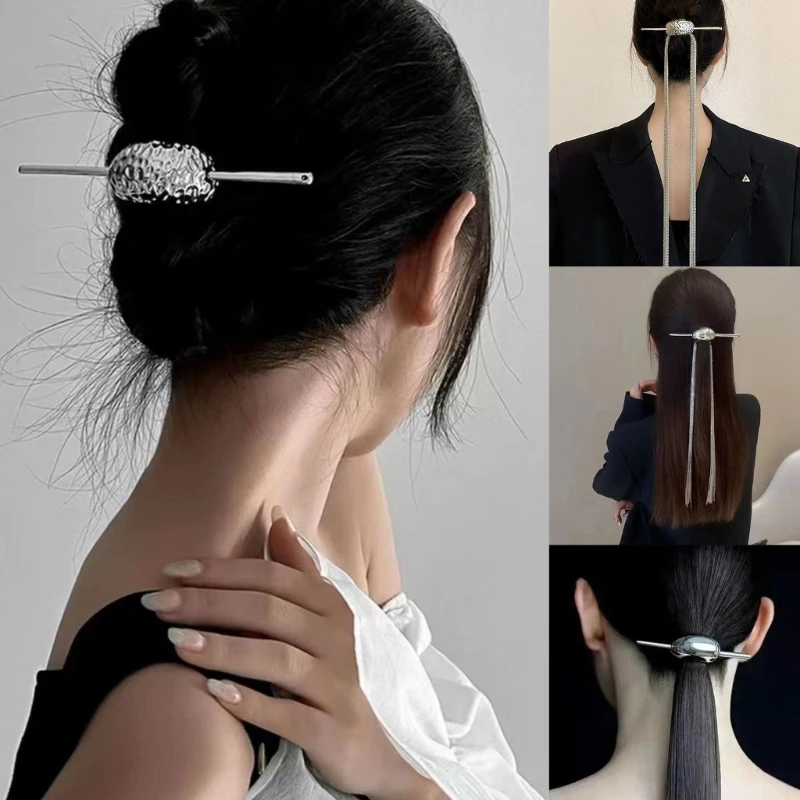 

MXMB Ancientry Headpiece Pendant Ponytail Holder Bridal Head Chain for Wedding Party