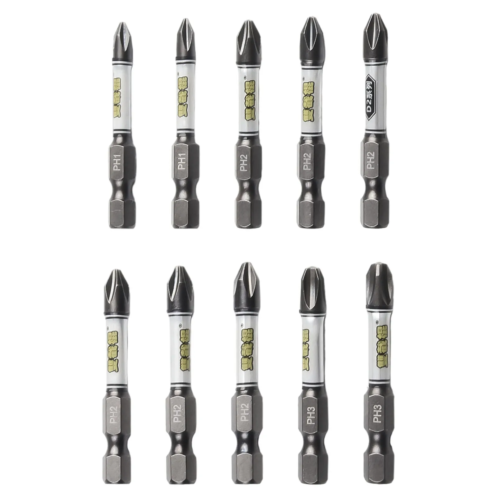 

Durable Magnetic Screwdriver Bit Set, 14 Pieces, Cross and Hexagonal Types, Ideal for Carpentry and Decoration