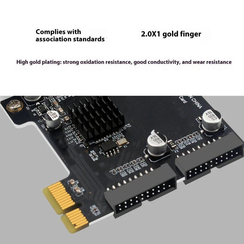 여러 시스템을 위한 5Gbps 속도 플러그 앤 플레이 설치 기능을 갖춘 USB3.0 PCIExpress 어댑터 카드