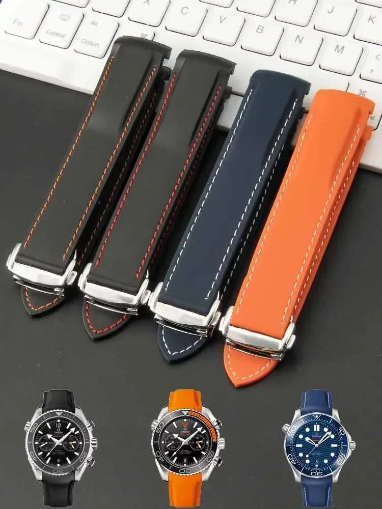 Sostituisci Gli Cinturini In Gomma Siliconica Con Interfaccia Arc Originale Per Omega New Seahorse 300 Universe Super Seiko Hamilton Watch Strap