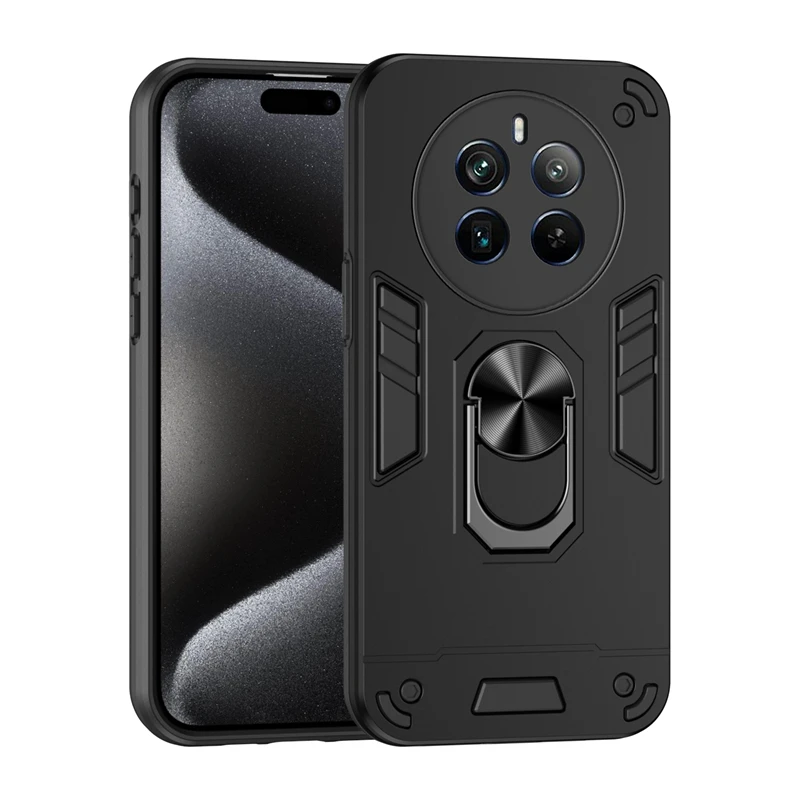 Premium Armor Magnetic Car Ring Phone Case - Heavy Duty Back Cover with 360-Degree Protection