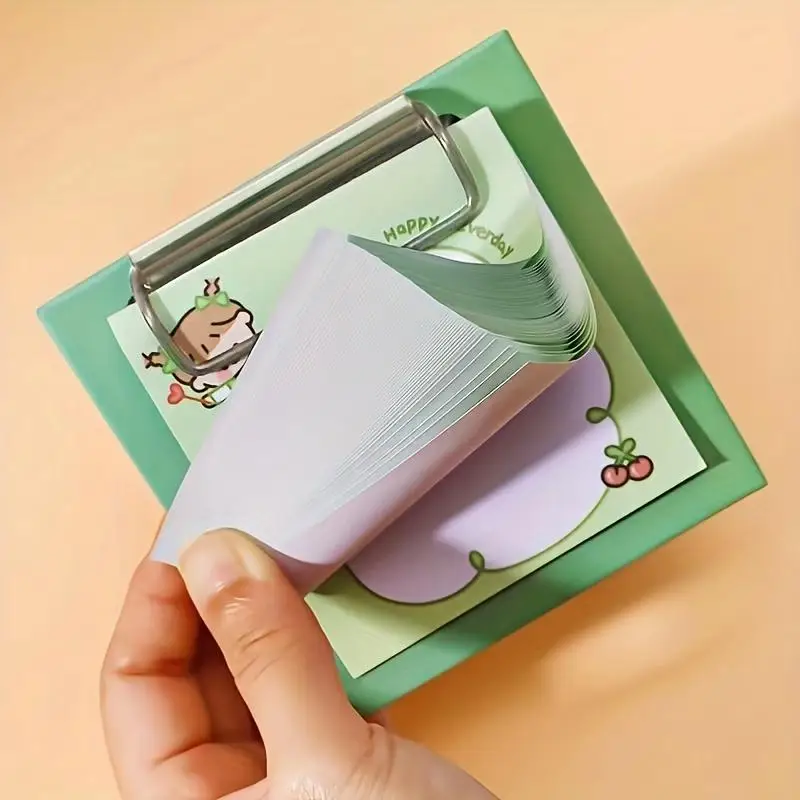 30 Sheets Whimsical  Cute Cartoon Clipboard Notepads Strong Clip Square Shape, Compact  Portable for All Ages images - 6